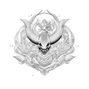  viper with flawer tattoo design idea