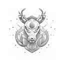 Wood with Meat tattoo design idea