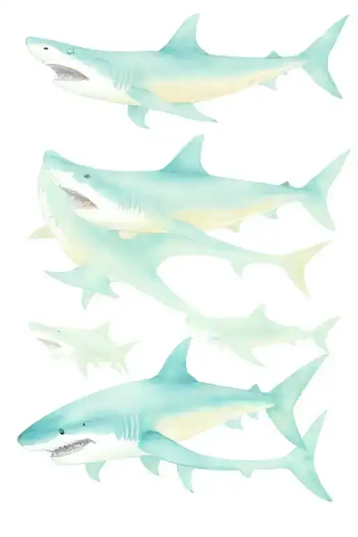yanagiba, shark tattoo design idea