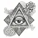 ritual Illuminati tattoo design idea