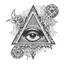 ritual Illuminati tattoo design idea