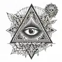 ritual Illuminati tattoo design idea