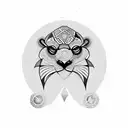 A geometric design incorporating various Brazilian animals like jaguars, macaws, and capybaras, representing the client's favorite things tattoo design idea