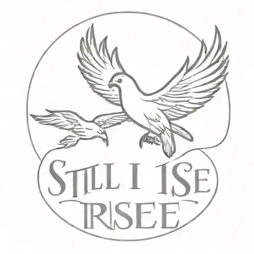 still i rise tattoo design idea