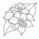 minimal fine line  sampaguita flower tattoo tattoo design idea