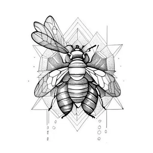 Honey Bee tattoo design idea