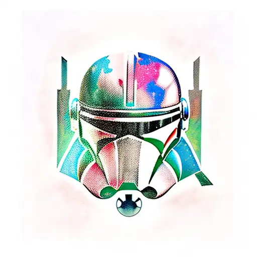 mandalorian star wars  tattoo design idea