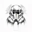 mandalorian star wars  tattoo design idea