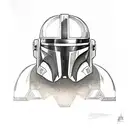mandalorian star wars  tattoo design idea