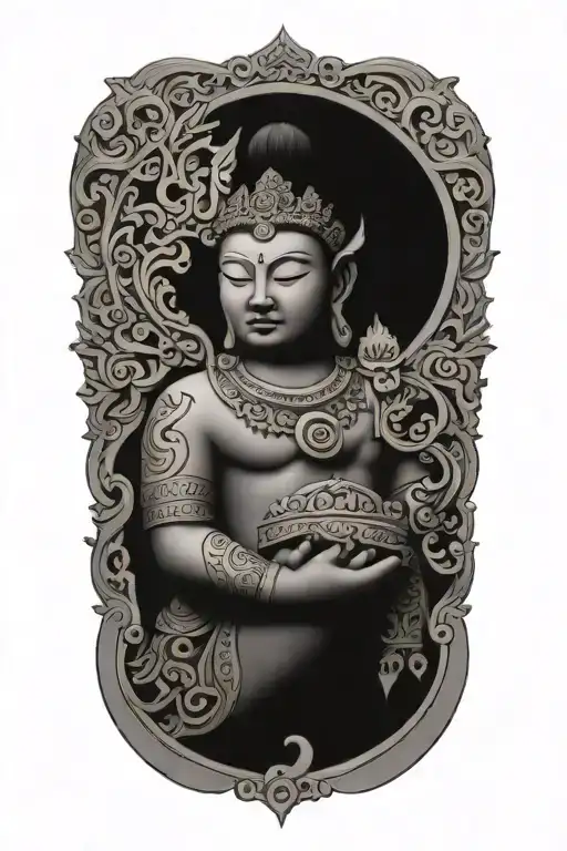 Tibetan tattoo design idea