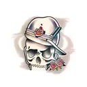 straight razor tattoo design idea