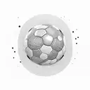 A dynamic composition of a soccer ball floating on a tranquil lake surface tattoo design idea