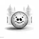 dollar sign eyes smiley face  tattoo design idea