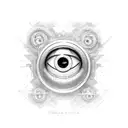 dollar sign eyes smiley face  tattoo design idea