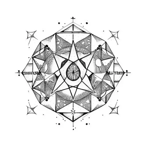 Leo star sign constellation  tattoo design idea