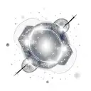 A sparkling star in the center. Add a dot-to-dot puzzle constelation of big dipper tattoo design idea