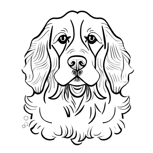 cocker spaniel  tattoo design idea