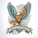 eagles  for air force  tattoo design idea
