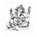 ganesha tattoo design idea