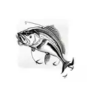 4 fishing lures tattoo design idea