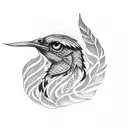 Feather tattoo design idea