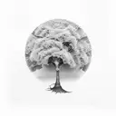 ginkgo, change in life, palm tree, conifer tattoo design idea