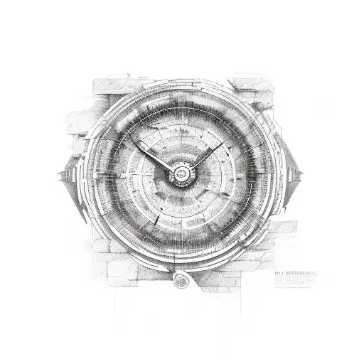 ancient scroll tattoo design idea
