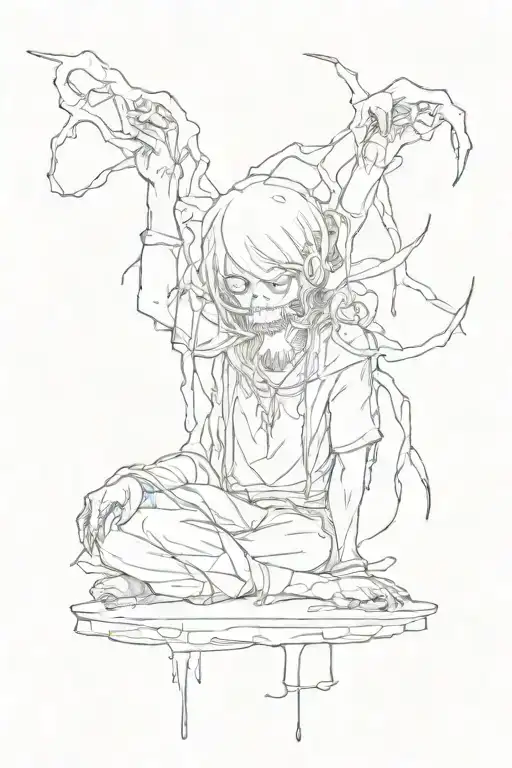 suicide depression hatred tattoo design idea