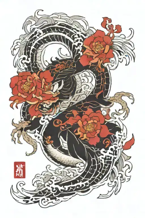 Namakubi tattoo design idea