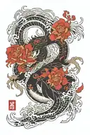 Namakubi tattoo design idea