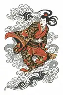 Namakubi tattoo design idea