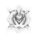 match tattoo design idea