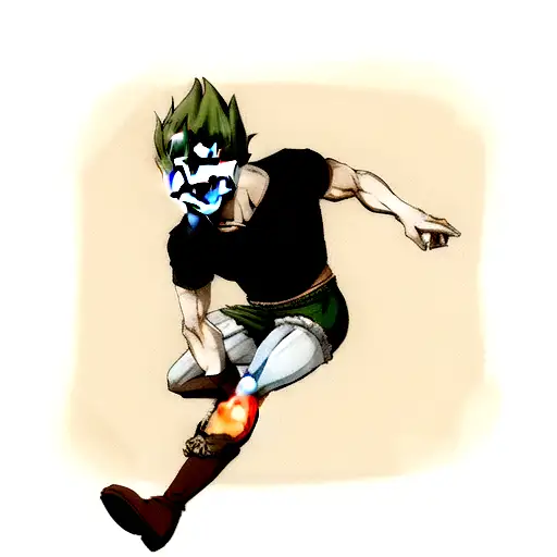 zoro with Vegeta tattoo design idea