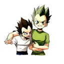 zoro with Vegeta tattoo design idea