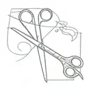 scissors tattoo design idea