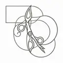 scissors tattoo design idea