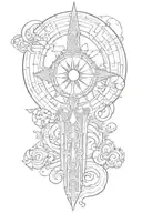 Moon, alchemy, higher level thinking, chakra, knights of Templar  tattoo design idea