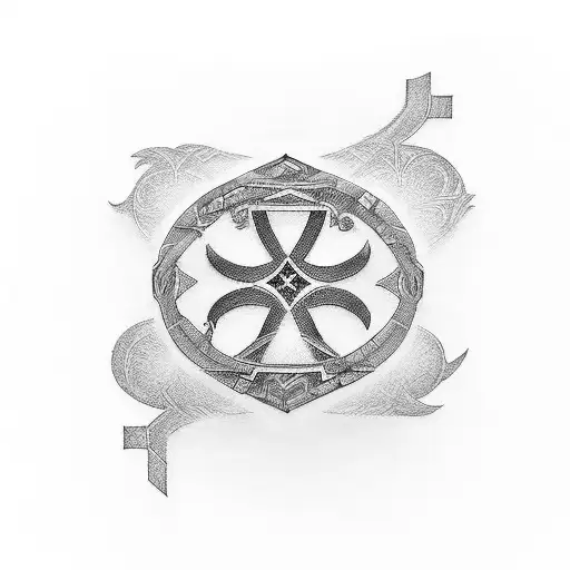 Roman Numberals reading "XVII" tattoo design idea