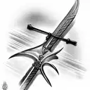 Sword tattoo design idea