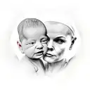 6 years of relationship andbirth of a baby, 06/24/20, Dave tattoo design idea