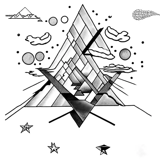 pink floyd and radiohead tattoo design idea