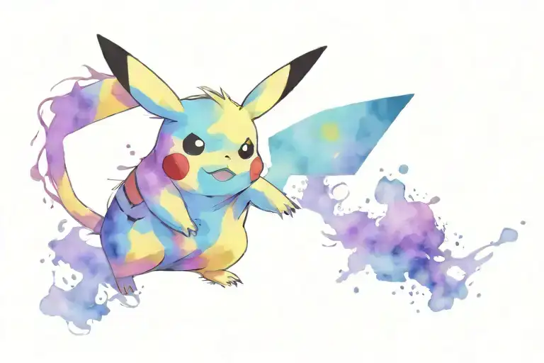 pikachu pokemon tattoo design idea