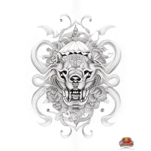birthday balloon tattoo design idea
