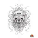 birthday balloon tattoo design idea