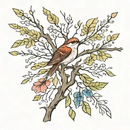 twig on the collarbone tattoo design idea