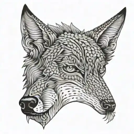 dacian wolf tattoo design idea