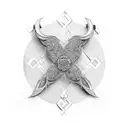 Ukrainian ornament  tattoo design idea