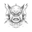 majin buu tattoo design idea