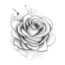 various flowers with mockingbird tattoo design idea