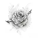 various flowers with mockingbird tattoo design idea